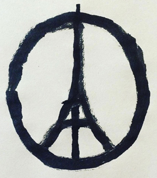 Paris Terroranschläge Peace-Zeichen